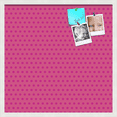 thumbnail image 1 of PinPix 24x24 Custom Cork Bulletin Board Pink Polka Dot Poster Board Has a Fabric Style Canvas Finish, Framed in Pink Polka Dot, by ArtToFrames (PinPix-450), 1 of 6