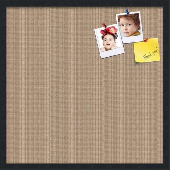 PinPix 24x24 Custom Cork Bulletin Board  Poster Board Has a Fabric Style Canvas Finish, Framed in Other, by ArtToFrames (PinPix-612)
