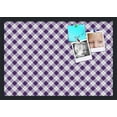 thumbnail image 1 of PinPix 26x18 Custom Cork Bulletin Board Argyle Purple Poster Board Has a Fabric Style Canvas Finish, Framed in Argyle Purple, by ArtToFrames (PinPix-633), 1 of 6