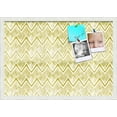 thumbnail image 1 of PinPix 26x18 Custom Cork Bulletin Board Bohemian Peaks Gold Poster Board Has a Fabric Style Canvas Finish, Framed in Bohemian Peaks Gold, by ArtToFrames (PinPix-1590), 1 of 1