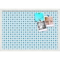 thumbnail image 1 of PinPix 26x18 Custom Cork Bulletin Board Bule Polka Dot Poster Board Has a Fabric Style Canvas Finish, Framed in Bule Polka Dot, by ArtToFrames (PinPix-341), 1 of 6