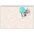 thumbnail image 1 of PinPix 26x18 Custom Cork Bulletin Board Peach White Poster Board Has a Fabric Style Canvas Finish, Framed in Peach White, by ArtToFrames (PinPix-1874), 1 of 5