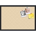 thumbnail image 1 of PinPix 26x18 Custom Cork Bulletin Board Peaks Modern Pattern Beige Poster Board Has a Fabric Style Canvas Finish, Framed in Peaks Modern Pattern Beige, by ArtToFrames (PinPix-1792), 1 of 6