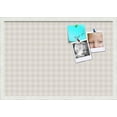 thumbnail image 1 of PinPix 26x18 Custom Cork Bulletin Board Shaded Grey Diamond Poster Board Has a Fabric Style Canvas Finish, Framed in Shaded Grey Diamond, by ArtToFrames (PinPix-373), 1 of 6