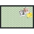 thumbnail image 1 of PinPix 27x18 Custom Cork Bulletin Board Green Diamond Poster Board Has a Fabric Style Canvas Finish, Framed in Green Diamond, by ArtToFrames (PinPix-586), 1 of 1