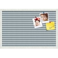 thumbnail image 1 of PinPix 27x18 Custom Cork Bulletin Board Grey - Blue Diamond Poster Board Has a Fabric Style Canvas Finish, Framed in Grey - Blue Diamond, by ArtToFrames (PinPix-227), 1 of 6