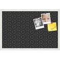 thumbnail image 1 of PinPix 27x18 Custom Cork Bulletin Board Modeco Hex W B Poster Board Has a Fabric Style Canvas Finish, Framed in Modeco Hex W B, by ArtToFrames (PinPix-1730), 1 of 5