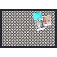 thumbnail image 1 of PinPix 27x18 Custom Cork Bulletin Board  Poster Board Has a Fabric Style Canvas Finish, Framed in Retro Patterns, by ArtToFrames (PinPix-236), 1 of 5