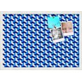 thumbnail image 1 of PinPix 27x19 Custom Cork Bulletin Board Baus Blue Beige Poster Board Has a Fabric Style Canvas Finish, Framed in Baus Blue Beige, by ArtToFrames (PinPix-1532), 1 of 5