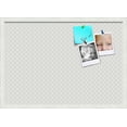 thumbnail image 1 of PinPix 27x19 Custom Cork Bulletin Board Beige Circles Poster Board Has a Fabric Style Canvas Finish, Framed in Beige Circles, by ArtToFrames (PinPix-491), 1 of 6
