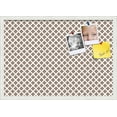 thumbnail image 1 of PinPix 27x19 Custom Cork Bulletin Board Brown Clover Poster Board Has a Fabric Style Canvas Finish, Framed in Brown Clover, by ArtToFrames (PinPix-535), 1 of 5