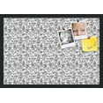 thumbnail image 1 of PinPix 27x19 Custom Cork Bulletin Board Floral Black Roses Poster Board Has a Fabric Style Canvas Finish, Framed in Floral Black Roses, by ArtToFrames (PinPix-165), 1 of 6