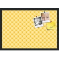 thumbnail image 1 of PinPix 27x19 Custom Cork Bulletin Board Floral Neon Yellow Poster Board Has a Fabric Style Canvas Finish, Framed in Floral Neon Yellow, by ArtToFrames (PinPix-273), 1 of 1