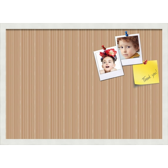 PinPix 27x19 Custom Cork Bulletin Board Poster Board Has a Fabric Style Canvas Finish, Framed in Other, by ArtToFrames (PinPix-612)