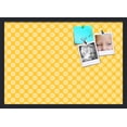 thumbnail image 1 of PinPix 27x19 Custom Cork Bulletin Board Yellow Flowers Poster Board Has a Fabric Style Canvas Finish, Framed in Yellow Flowers, by ArtToFrames (PinPix-268), 1 of 1