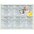 thumbnail image 1 of PinPix 27x20 Custom Cork Bulletin Board Bohemian Peaks Grey Poster Board Has a Fabric Style Canvas Finish, Framed in Bohemian Peaks Grey, by ArtToFrames (PinPix-1591), 1 of 5