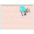 thumbnail image 1 of PinPix 27x20 Custom Cork Bulletin Board Modeco Zig Zag Grapefruit Poster Board Has a Fabric Style Canvas Finish, Framed in Modeco Zig Zag Grapefruit, by ArtToFrames (PinPix-1629), 1 of 1