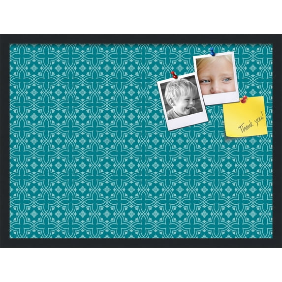 PinPix 27x20 Custom Cork Bulletin Board Poster Board Has a Fabric Style Canvas Finish, Framed in Other, by ArtToFrames (PinPix-596)
