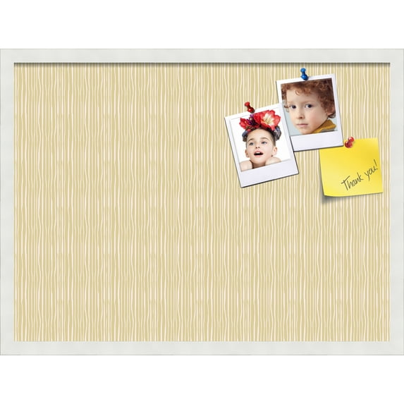 PinPix 27x20 Custom Cork Bulletin Board Poster Board Has a Fabric Style Canvas Finish, Framed in Other, by ArtToFrames (PinPix-605)