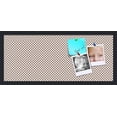 thumbnail image 1 of PinPix 28x12 Custom Cork Bulletin Board Brown Polka Dot Poster Board Has a Fabric Style Canvas Finish, Framed in Brown Polka Dot, by ArtToFrames (PinPix-501), 1 of 6