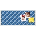 thumbnail image 1 of PinPix 28x12 Custom Cork Bulletin Board Diamond Modern Pattern Navy Poster Board Has a Fabric Style Canvas Finish, Framed in Diamond Modern Pattern Navy, by ArtToFrames (PinPix-1804), 1 of 5