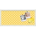 thumbnail image 1 of PinPix 28x12 Custom Cork Bulletin Board Floral Neon Yellow Poster Board Has a Fabric Style Canvas Finish, Framed in Floral Neon Yellow, by ArtToFrames (PinPix-273), 1 of 1