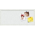 thumbnail image 1 of PinPix 28x12 Custom Cork Bulletin Board Lattice White Navy Poster Board Has a Fabric Style Canvas Finish, Framed in Lattice White Navy, by ArtToFrames (PinPix-1827), 1 of 1