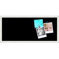 thumbnail image 1 of PinPix 28x12 Custom Cork Bulletin Board Solid Black Poster Board Has a Fabric Style Canvas Finish, Framed in Solid Black, by ArtToFrames (PinPix-622), 1 of 5