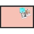 thumbnail image 1 of PinPix 28x18 Custom Cork Bulletin Board Pink Pastel Poster Board Has a Fabric Style Canvas Finish, Framed in Pink Pastel, by ArtToFrames (PinPix-1813), 1 of 5