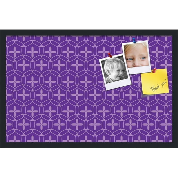 PinPix 28x18 Custom Cork Bulletin Board Poster Board Has a Fabric Style Canvas Finish, Framed in Other, by ArtToFrames (PinPix-598)