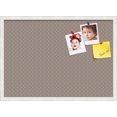 thumbnail image 1 of PinPix 28x20 Custom Cork Bulletin Board Brown Circles Poster Board Has a Fabric Style Canvas Finish, Framed in Brown Circles, by ArtToFrames (PinPix-492), 1 of 6