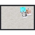 thumbnail image 1 of PinPix 28x20 Custom Cork Bulletin Board White Sand Poster Board Has a Fabric Style Canvas Finish, Framed in White Sand, by ArtToFrames (PinPix-1880), 1 of 5
