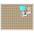 thumbnail image 1 of PinPix 28x22 Custom Cork Bulletin Board Blue And Red Leaves Poster Board Has a Fabric Style Canvas Finish, Framed in Blue And Red Leaves, by ArtToFrames (PinPix-561), 1 of 6