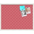 thumbnail image 1 of PinPix 28x22 Custom Cork Bulletin Board Floral Dark Pink Poster Board Has a Fabric Style Canvas Finish, Framed in Floral Dark Pink, by ArtToFrames (PinPix-600), 1 of 6
