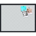 thumbnail image 1 of PinPix 28x22 Custom Cork Bulletin Board Peaks Modern Pattern White Aqua Poster Board Has a Fabric Style Canvas Finish, Framed in Peaks Modern Pattern White Aqua, by ArtToFrames (PinPix-1791), 1 of 6