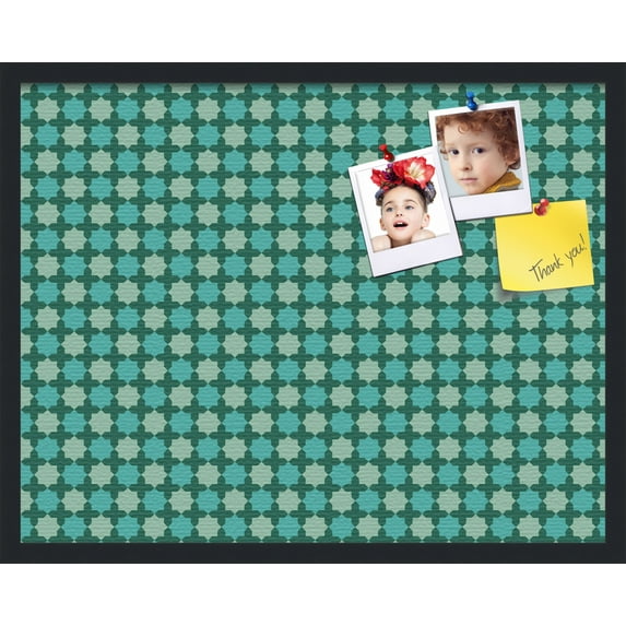PinPix 28x22 Custom Cork Bulletin Board Poster Board Has a Fabric Style Canvas Finish, Framed in Other, by ArtToFrames (PinPix-588)