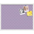 thumbnail image 1 of PinPix 28x22 Custom Cork Bulletin Board Quatrefoil Lt Pur Poster Board Has a Fabric Style Canvas Finish, Framed in Quatrefoil Lt Pur, by ArtToFrames (PinPix-489), 1 of 1
