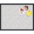 thumbnail image 1 of PinPix 28x22 Custom Cork Bulletin Board Vintage Botanical Pewter Poster Board Has a Fabric Style Canvas Finish, Framed in Vintage Botanical Pewter, by ArtToFrames (PinPix-1595), 1 of 5