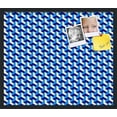 thumbnail image 1 of PinPix 28x24 Custom Cork Bulletin Board Baus Blue Beige Poster Board Has a Fabric Style Canvas Finish, Framed in Baus Blue Beige, by ArtToFrames (PinPix-1532), 1 of 1