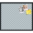 thumbnail image 1 of PinPix 28x24 Custom Cork Bulletin Board Blue Diamond Poster Board Has a Fabric Style Canvas Finish, Framed in Blue Diamond, by ArtToFrames (PinPix-222), 1 of 6