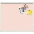 thumbnail image 1 of PinPix 28x24 Custom Cork Bulletin Board Lux Stripes Grapefruit Poster Board Has a Fabric Style Canvas Finish, Framed in Lux Stripes Grapefruit, by ArtToFrames (PinPix-1670), 1 of 5