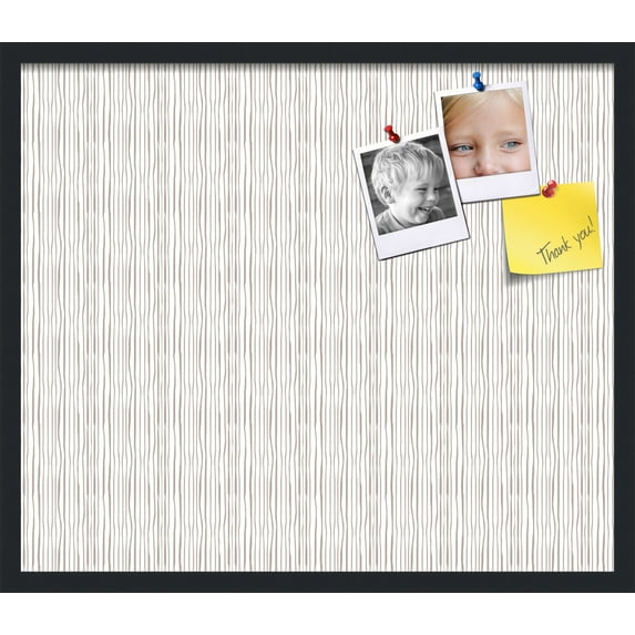 PinPix 28x24 Custom Cork Bulletin Board Poster Board Has a Fabric Style Canvas Finish, Framed in No Name, by ArtToFrames (PinPix-608)