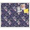 thumbnail image 1 of PinPix 28x24 Custom Cork Bulletin Board Vintage Japanese Floral Navy Poster Board Has a Fabric Style Canvas Finish, Framed in Vintage Japanese Floral Navy, by ArtToFrames (PinPix-1542), 1 of 5