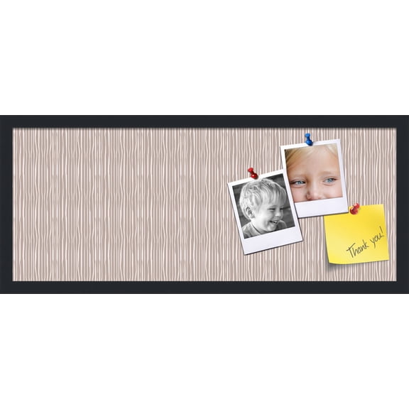 PinPix 30x12 Custom Cork Bulletin Board  Poster Board Has a Fabric Style Canvas Finish, Framed in Other, by ArtToFrames (PinPix-604)