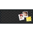 thumbnail image 1 of PinPix 30x12 Custom Cork Bulletin Board Quatrefoil Black Poster Board Has a Fabric Style Canvas Finish, Framed in Quatrefoil Black, by ArtToFrames (PinPix-116), 1 of 6