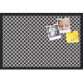 thumbnail image 1 of PinPix 30x20 Custom Cork Bulletin Board Black - White Clover Poster Board Has a Fabric Style Canvas Finish, Framed in Black - White Clover, by ArtToFrames (PinPix-121), 1 of 5