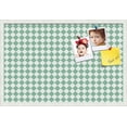 thumbnail image 1 of PinPix 30x20 Custom Cork Bulletin Board Green - White Diamond Poster Board Has a Fabric Style Canvas Finish, Framed in Green - White Diamond, by ArtToFrames (PinPix-330), 1 of 6
