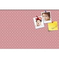thumbnail image 1 of PinPix 30x20 Custom Cork Bulletin Board Light Pink Chain Poster Board Has a Fabric Style Canvas Finish, Framed in Light Pink Chain, by ArtToFrames (PinPix-574), 1 of 1