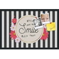 thumbnail image 1 of PinPix 30x20 Custom Cork Bulletin Board Make Someone Smile Poster Board Has a Fabric Style Canvas Finish, Framed in Make Someone Smile, by ArtToFrames (PinPix-1487), 1 of 5