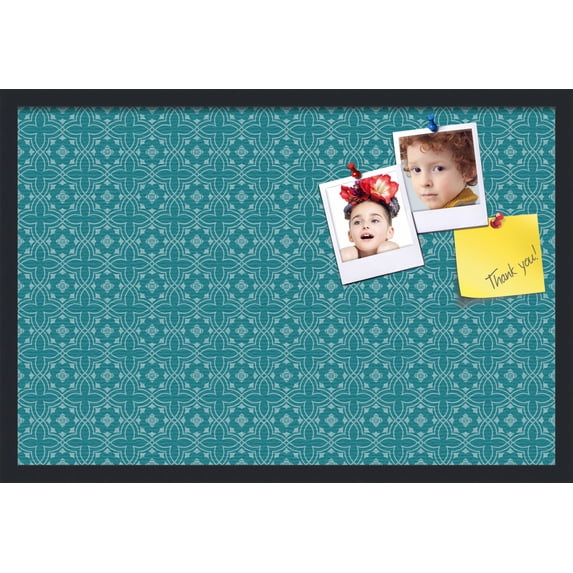 PinPix 30x20 Custom Cork Bulletin Board Poster Board Has a Fabric Style Canvas Finish, Framed in Other, by ArtToFrames (PinPix-596)